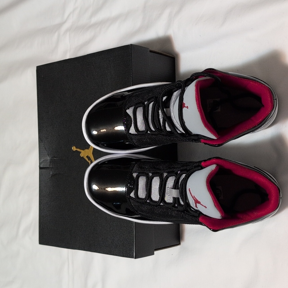 Air Jordan Black and Red Sneakers - Picture 3 of 9